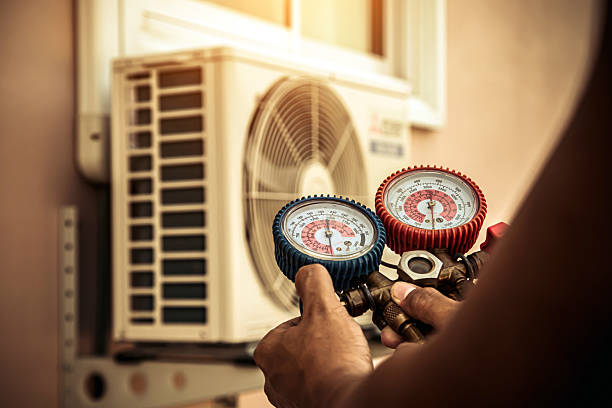 Professional Air Conditioning Service technician working in Markham, VA
